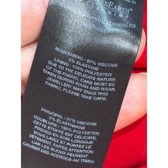 SELF-PORTRAIT Red Ruched GATHERED STRETCH-CREPE MIDI PARTY DRESS US 0 - Picture 11 of 16